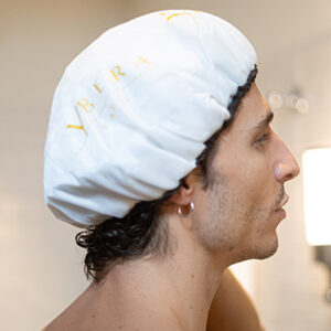 Gorro térmico para mejor absorción de la mascarilla Vello de Ybera Paris