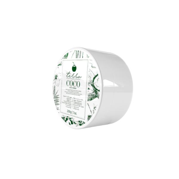 mascarilla de pulpa de coco verde