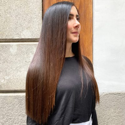 Resultado de nuestro alisado saludable y orgánico Discovery de Ybera Paris